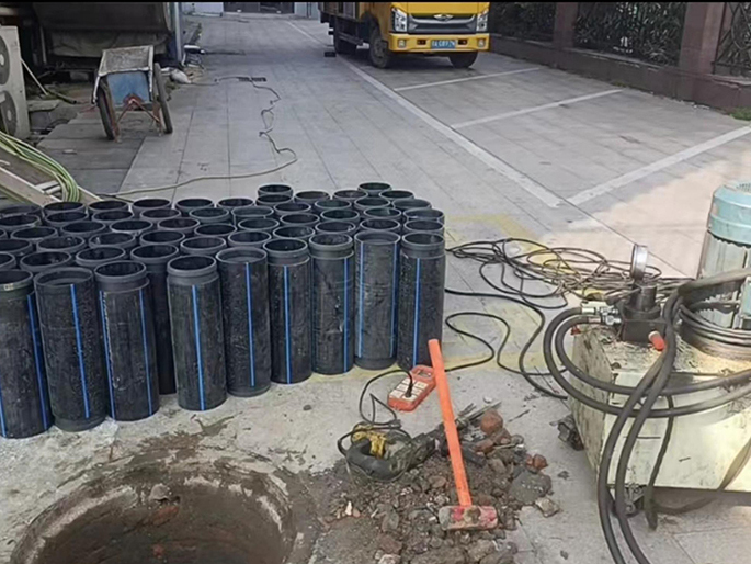 后安镇PE置换管厂家 DN315置换管 非开挖管短管置换